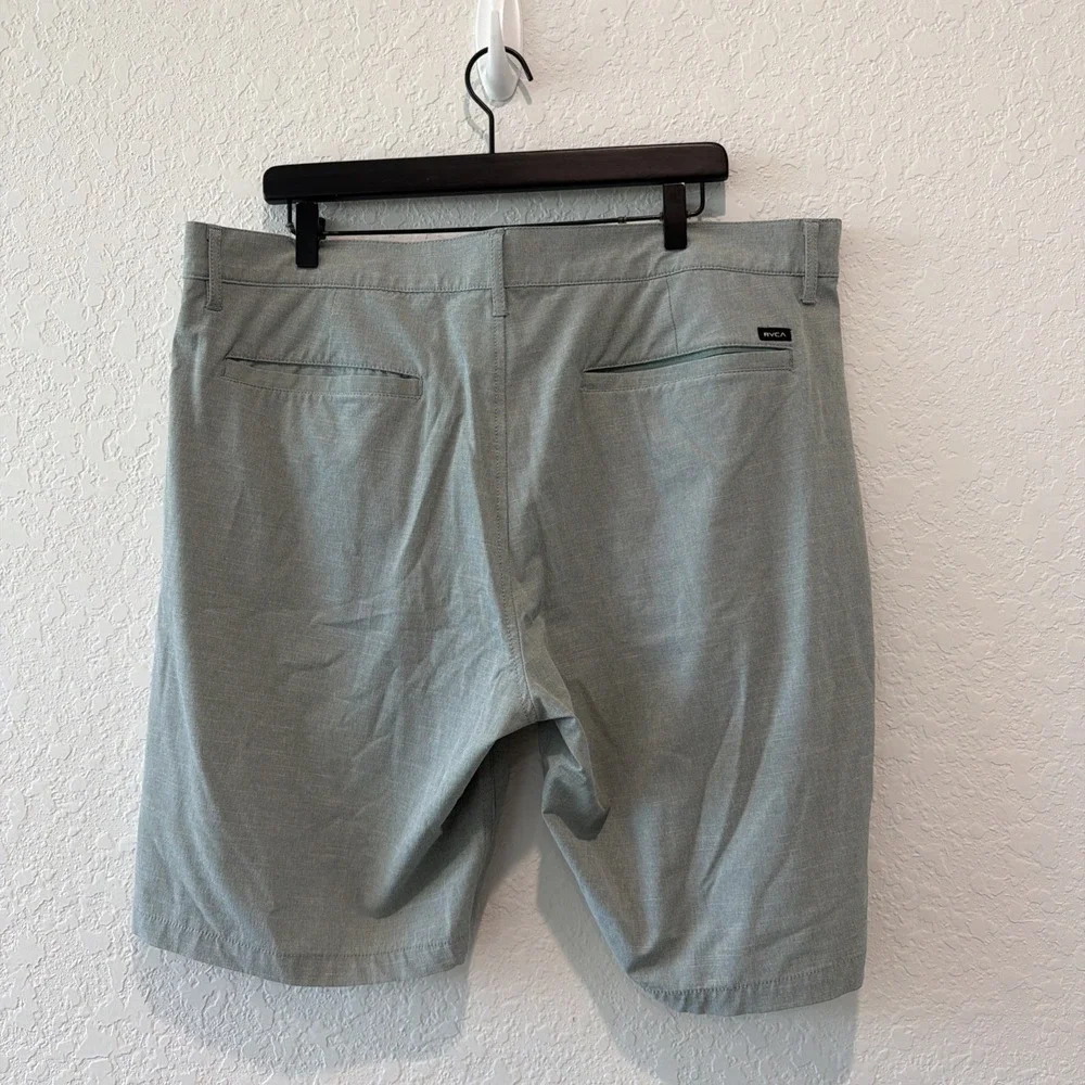RVCA Dual Purpose Trunk Gray Seafoam Green Men's Short Size 38